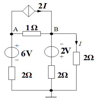 使用节点电压法求得如图所示电路节点A电压为 V。 [图]...使用节点电压法求得如图所示电路节点A电