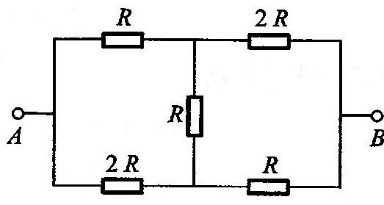 求图中所示AB两端电阻RAB       