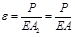 阶梯形杆的横截面面积分别为A1=2A，A2=A，材料的弹性模量为E。杆件受轴向拉力P作用时，最大的伸