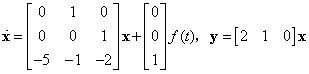 微分方程所描述系统的状态方程和输出方程为（）。