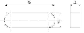 某减速器输出轴上装有联轴器，用图示A型平键联接。已知输出轴直径60㎜，输出转矩为1200N.m，键的