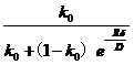 固溶体合金凝固时，溶质分布的有效分配系数ke=      ， 当凝固速率R很大时，则ke趋于1。