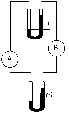 如图所示，A、B容器和引压管中都充满水，则（） [图]A、R&g...如图所示，A、B容器和引压管中
