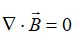 以下方程中, 说明磁单极不存在。
