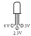 在某晶体管放大电路中，测得晶体管三个电极的电位如下图所示，请判断管子类型为 。 