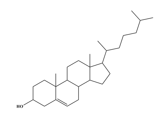 下列化合物为胆固醇分子，分析该化合物中存在 个手性碳原子。 