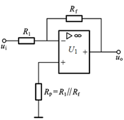 运放应用电路如图所示，电路的电压放大倍数Af=（）。 