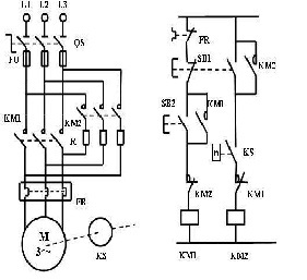简要说明三相异步电动机单向反接制动的控制线路的工作原理。 