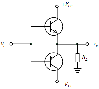 如图所示电路为（）类放大电路；静态损耗为（）；电路可能产生的最大输出 功率为（）；每个管子的最大管耗