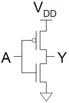 下图所示的晶体管级电路是： 。 