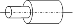如右图所示，两个截面不同的铜棒串联在一起，两端加有一定的电压U，设两棒的长度相同，问：（1）通过两棒