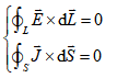 导电媒质（电源外)中积分形式的恒定电场基本方程为（)