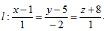 直线 与平面  的位置关系为（）．A、B、C、D、不是前面三种关系.
