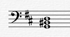 【单选题】下列和弦哪一个是b和声小调的重属和弦？