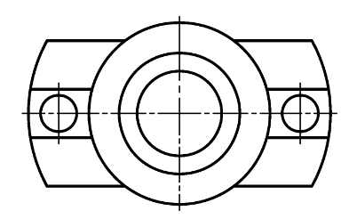 根据俯视图设计立体，用Inventor完成三个不同形体的造型，（尺寸从图中量取），并按图示立体位置（