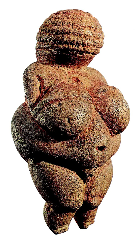  最早的维纳斯具有强烈的生殖崇拜的内涵， 上图的雕塑作品是________。