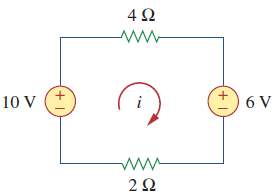 如题5所示电路中，该回路的KVL方程应为： 