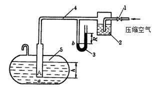 （单选）如图所示，欲通过测量R计算h。实验时，要求右上角小玻璃瓶内始终中能看到运动气泡，原因是（）*