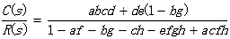 运用梅森公式求得下面信号流图的传递函数为（）。 