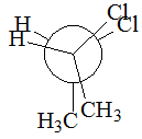 【单选题】2,3—二氯丁烷的优势构象的NEWMAN投影式是（)A、B、C、D、