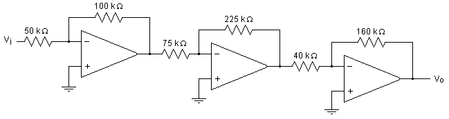 For this cascade amplifier, the input voltage swin