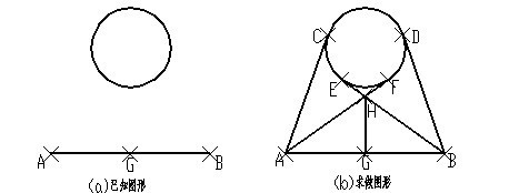 如下图中，为了保证准确作图，在画直线AC时，需要设置A点和C点的对象捕捉模式分别是（）。 