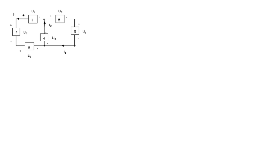 如图1所示电路中，已知I1=1A，I2=3A，U1=1V，U2=-3V，U3=8V，U5=7V，则I