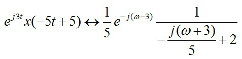 已知信号，在用傅里叶变换性质求信号的频谱函数的过程中哪几项是正确的？
