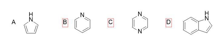下列化合物属于六元杂环的是： 