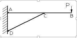 图示结构中，AB杆将发生的变形为（）。 