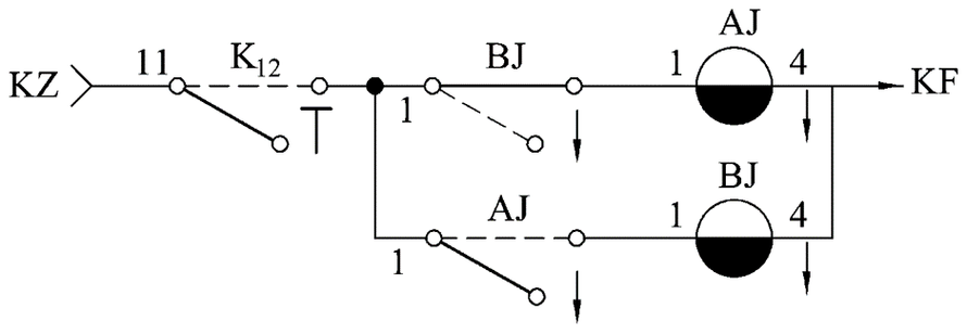 用接通径路法分析下列继电器电路。 [图]...用接通径路法分析下列继电器电路。 