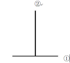 【单选题】比较下图两条线段长度？ 
