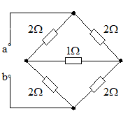 【单选题】图示电路中a、b端的等效电阻Rab为()。 