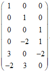 设为3阶可逆矩阵，则对下列哪个矩阵进行相应的初等行变换，可得到（）。
