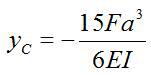 图示梁的弯曲刚度EI为常量，则该超静定梁截面C的挠度值为（）。 