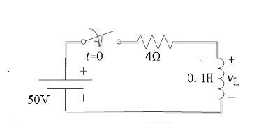 Determine the inductor initial voltage （) [图]...De