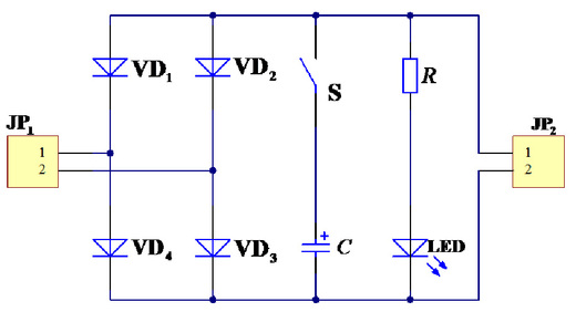 如图所示电路，当开关S闭合时，该电路为（）。 