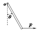如图所示，一根质量为m长度为l的刚性均匀细棒可以绕通过棒的端点且垂直于棒长的光滑固定轴o在铅直平面内