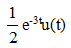 某系统的微分方程为y′（t)+3y（t)=2f′（t)则系统的阶跃响应g（t)应为（)。