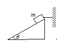【单选题】如图所示，质量为m的物体用细绳水平拉住，静止在倾角为q的固定的光滑斜面上，则斜面给物体的支