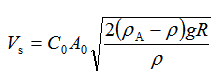 孔板流量计的流量计算公式为（）。