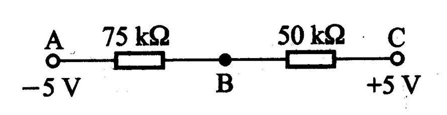 在图中，B点的电位Vb为（）。 