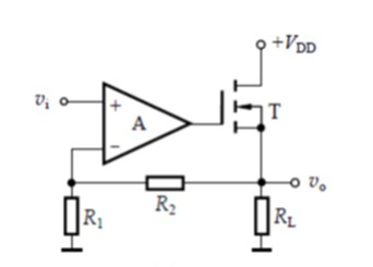 电路如图所示，试判断电路级间反馈的极性和类型（组态）（） 