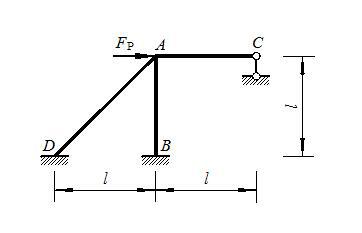 图示结构各杆EI=常数，[图]=10kN，则杆端弯矩[图]为____...图示结构各杆EI=常数，=