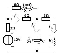 [图] 如图所示电路换路前已达稳态，开关在t=0时打开，请... 如图所示电路换路前已达稳态，开关在