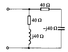 如图所示，则该电路的输入阻抗Z为（） 