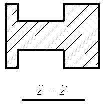 下图所示组合体，正确的2-2断面图是： 