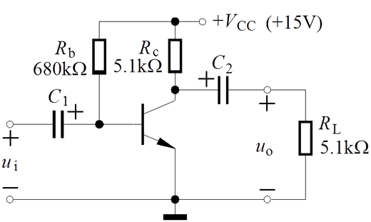 在图示电路中晶体管的   [图]，UBEQ＝0.7V，UCES＝0.5V，电...在图示电路中晶体管