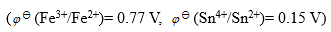 Fe3+ 与 Sn2+反应的平衡常数对数值(lgK)为 () 