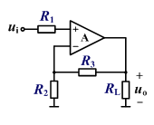 电路如图所示，R1=R2=R3=RL，则输出电压uo为()。 